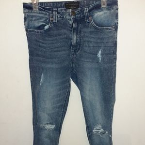 Mens No Boundaries Distressed Skinny Jean's 30×30